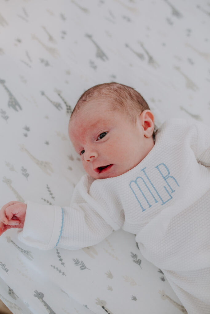 The owner, Elle, and her sweet baby boy, Mac as a newborn.
Telling her story of her business